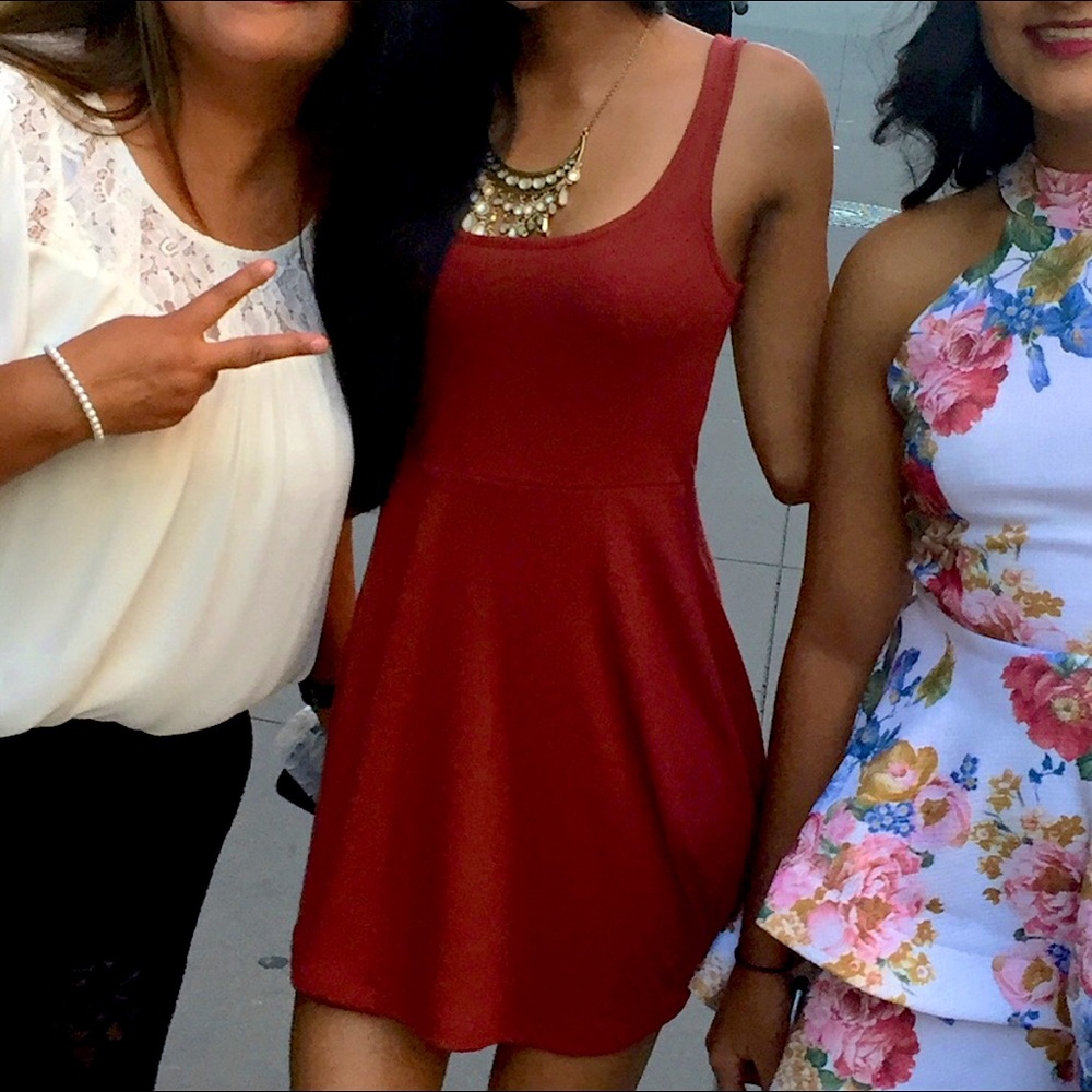 Orange Forever 21 dress